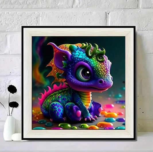 5D Diamond Painting Baby Drache diamond-painting Retouren-Rebell 