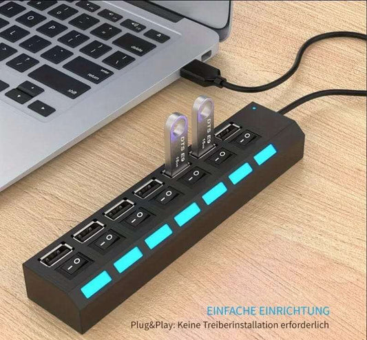 7-in-1-USB-2.0-Hub USB Hub Retouren-Rebell 