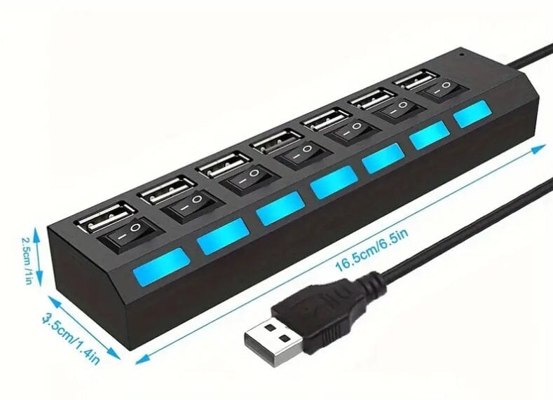 7-in-1-USB-2.0-Hub USB Hub Retouren-Rebell 