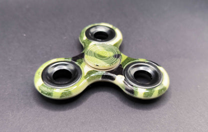 Fidget Spinner camoutflage Grün kugellager und ringe Schwarz