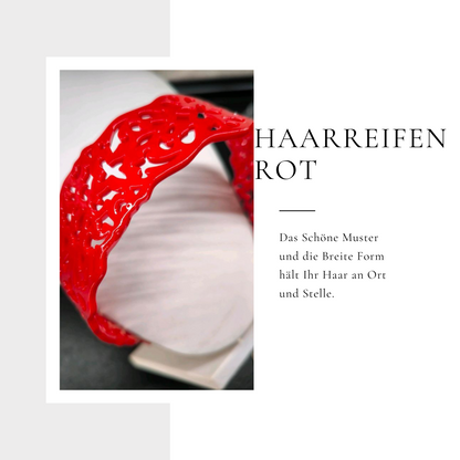 Haarreif - Rot