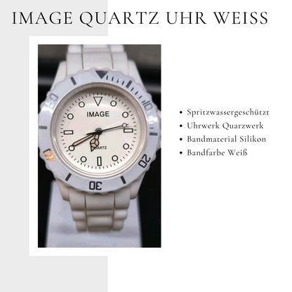 Quartz Uhr Weiß