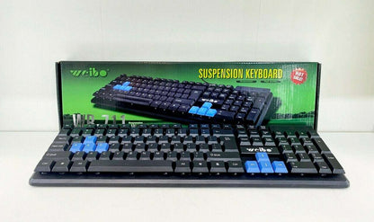 WB-711 Gaming Tastatur mit Hülle Blaue Pfeiltasten und wasd