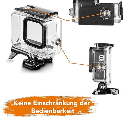 Unterwassergehäuse Deep Dive Case Go Pro Cam Case Retouren-Rebell 