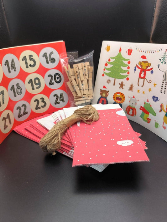 Adventskalender zum Befüllen : Adventskalender 2023 zum Selbstbefüllen mit 24 dekorativen Tüten und Zahlen Aufkleber – DIY Adventskalender zum Basteln - Retouren-Rebell