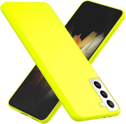 Kopie von NALIA Ultra-Dünnes Hardcase kompatibel mit Samsung Galaxy S21 Hülle, Anti-Fingerabdruck Seidig-Matt rutschfest Extra-Leicht 0,5mm Schlank, Harte Schutzhülle Handyhülle Slim-Fit Cover, Farbe:Neon Gelb - Retouren-Rebell