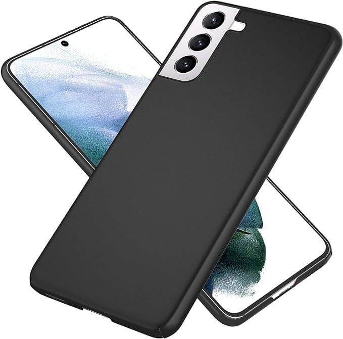 NALIA Ultra-Dünnes Hardcase kompatibel mit Samsung Galaxy S21 Hülle, Anti-Fingerabdruck Seidig-Matt rutschfest Extra-Leicht 0,5mm Schlank, Harte Schutzhülle Handyhülle Slim-Fit Cover, Farbe:Schwarz - Retouren-Rebell